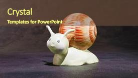  Presentation with snail - Amazing presentation theme having toy story 1 - ceramic puppet handmade one snail backdrop and a  colored foreground