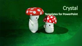  Presentation with toy story - Amazing presentation design having toy story 2 - cute puppets handmade two mushrooms backdrop and a  colored foreground