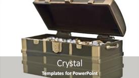  Presentation with treasury - Audience pleasing slide deck consisting of toy treasury isolated on white background backdrop and a tawny brown colored foreground