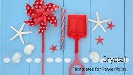  Presentation with candy cane christmas - PPT theme consisting of toy windmill spade rock candy background and a  colored foreground