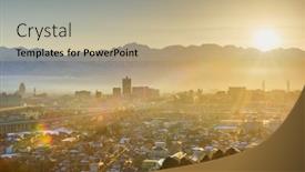  Presentation with city japan - Colorful PPT layouts enhanced with toyama-japan-downtown-city-skyline backdrop and a coral colored foreground