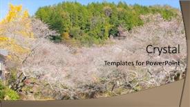  Presentation with summer winter autumn spring - Slides enhanced with toyota - nagoya obara autumn landscape background and a  colored foreground