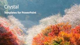  Presentation with landscape maintenance work - Presentation design with toyota - nagoya obara autumn landscape background and a teal colored foreground