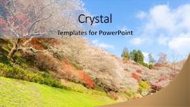  Presentation with sakura - Cool new slides with toyota - nagoya obara autumn landscape backdrop and a light blue colored foreground