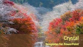  Presentation with landscape juridicila - Cool new PPT layouts with toyota - nagoya obara autumn landscape backdrop and a tawny brown colored foreground