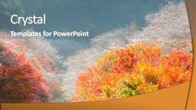  Presentation with summer winter autumn spring - Beautiful PPT layouts featuring toyota - nagoya obara autumn landscape backdrop and a ocean colored foreground
