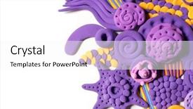  Presentation with toys clay - Colorful presentation theme enhanced with toys clay - abstraction from plasticine backdrop and a white colored foreground