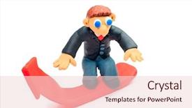  Presentation with toys clay - PPT layouts featuring toys clay - shot of a plasticine businessman background and a lemonade colored foreground