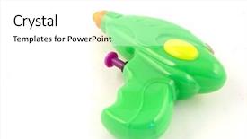  Presentation with gun and ammo - Audience pleasing presentation consisting of toys guns - toy gun isolated backdrop and a white colored foreground