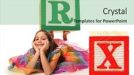  Presentation with alphabet - Colorful PPT layouts enhanced with toys r - colorful alphabet blocks spelling backdrop and a seafoam green colored foreground