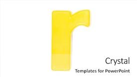 Presentation with wooden english letters alphabet - Slide deck featuring toys r - plastic english letters isolated background and a white colored foreground