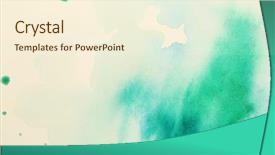  Presentation with watercolor - Amazing presentation design having trace elements - watercolor texture on paper close-up backdrop and a cream colored foreground