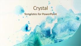  Presentation with watercolor - Presentation theme with trace elements - watercolor texture on paper close-up background and a cream colored foreground