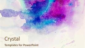  Presentation with watercolor - Audience pleasing slide deck consisting of trace elements - watercolor texture on paper close-up backdrop and a cream colored foreground