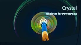  Presentation with amusement park - PPT layouts featuring traces of high whirling carousel background and a navy blue colored foreground