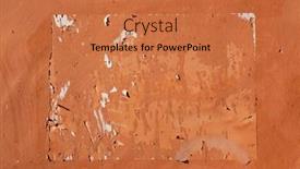  Presentation with announcements - Presentation design having traces of old announcements seen background and a coral colored foreground