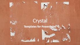  Presentation with announcements - Cool new slide deck with traces of old announcements seen backdrop and a coral colored foreground