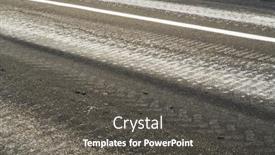  Presentation with vehicles - Cool new presentation with track-print-from-tracked-vehicles backdrop and a dark gray colored foreground