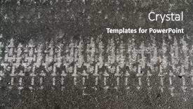  Presentation with vehicles - Audience pleasing PPT layouts consisting of track-print-from-tracked-vehicles backdrop and a dark gray colored foreground