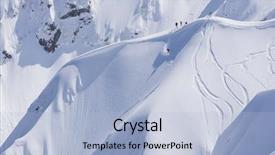  Presentation with tracks - Slides featuring tracking trace - snowboard freeride snowboarders and tracks background and a light blue colored foreground