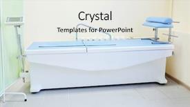  Presentation with spine - Cool new theme with traction - apparatus for treatment backdrop and a white colored foreground