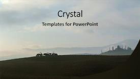  Presentation with canals farm land - Beautiful slides featuring tractor preparing land with seedbed backdrop and a light gray colored foreground