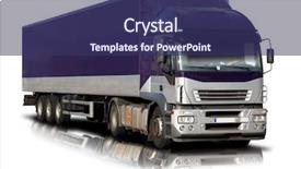  Presentation with semi truck - Cool new presentation with tractor trailer - purple semi truck backdrop and a violet colored foreground