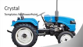  Presentation with tractor - Amazing slides having tractor under the white background backdrop and a white colored foreground