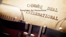  Presentation with international trade - Slide deck with trade-deal-international-phrase-written background and a cream colored foreground