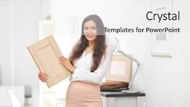  Presentation with beautiful floral border flower design - PPT layouts consisting of trade show - beautiful female designer with wooden background and a white colored foreground