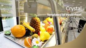  Presentation with dining - PPT layouts having trade show - interior of the modern dining background and a  colored foreground