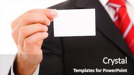  Presentation with text message - Beautiful slides featuring trade show - studio shot of a businessman backdrop and a dark gray colored foreground