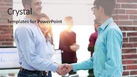  Presentation with hand world hands of jesus - Presentation enhanced with trade union - businesspeople shaking hands before meeting background and a light gray colored foreground