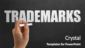  Presentation with trademark - Colorful slide deck enhanced with trademarks backdrop and a dark gray colored foreground