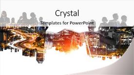  Presentation with trader - Colorful slides enhanced with trader - financial consulting concept backdrop and a white colored foreground