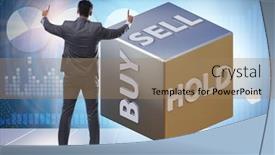  Presentation with trader - Slides having trader-with-three-options background and a coral colored foreground