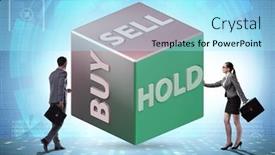  Presentation with trader - Slides enhanced with trader-with-three-options background and a arctic colored foreground