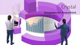 Presentation with trader - Cool new presentation theme with trader-working-in-technical-visualization backdrop and a lilac colored foreground