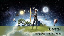  Presentation with builder - Audience pleasing PPT layouts consisting of tradesman - builder woman taking measures mixed backdrop and a yellow colored foreground