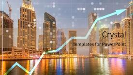 Presentation with trading - PPT theme having trading concept with financial chart background and a  colored foreground