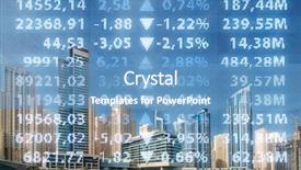  Presentation with trading - Amazing presentation theme having trading concept with financial chart backdrop and a  colored foreground