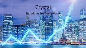  Presentation with trading - Amazing PPT layouts having trading concept with financial chart backdrop and a light blue colored foreground