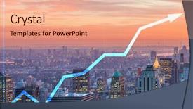  Presentation with trading - Amazing presentation having trading concept with financial chart backdrop and a coral colored foreground