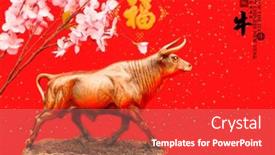  Presentation with mean - Amazing slides having tradition-chinese-2021-is-year backdrop and a gray colored foreground