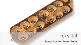  Presentation with seeds - Colorful theme enhanced with traditional-african-oware-game backdrop and a white colored foreground