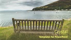  Presentation with landscape architecture - Audience pleasing presentation theme consisting of traditional ancient white house nothern ireland old irish cottage building with stone fence and green forest hill on background beautiful landscape scenery and architecture countryside photo backdrop and a tawny brown colored foreground