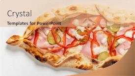  Presentation with arabic - PPT layouts featuring traditional-arabic-pizza-lahmacun-pide background and a coral colored foreground