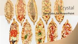  Presentation with arabic - PPT layouts consisting of traditional-arabic-pizza-lahmacun-pide background and a lemonade colored foreground