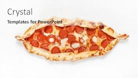  Presentation with arabic - PPT theme enhanced with traditional-arabic-pizza-lahmacun-pide background and a white colored foreground