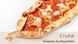  Presentation with arabic - PPT layouts with traditional-arabic-pizza-lahmacun-pide background and a coral colored foreground